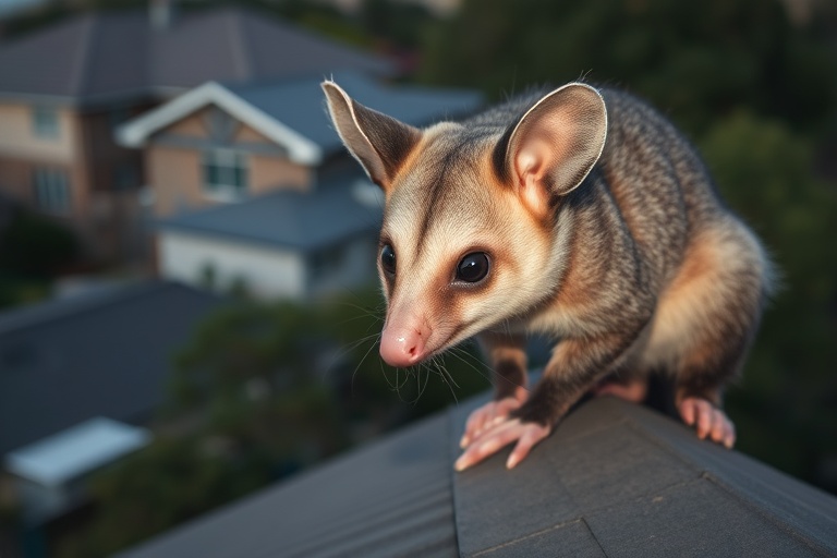 Possum in Glen park residential area